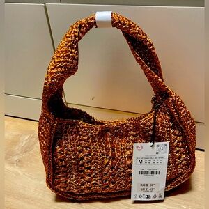 Orange Tan Handbag